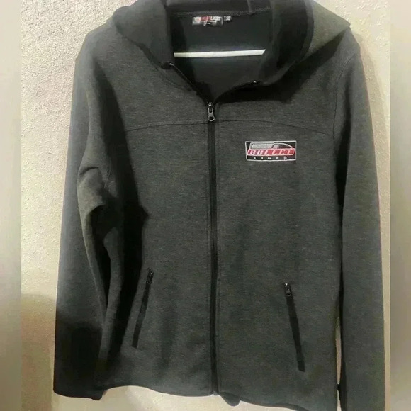 Heat Last Weather Proof Dark Heather Gray Hooded Zip Up Jacket Size XL NWOT - Picture 1 of 5
